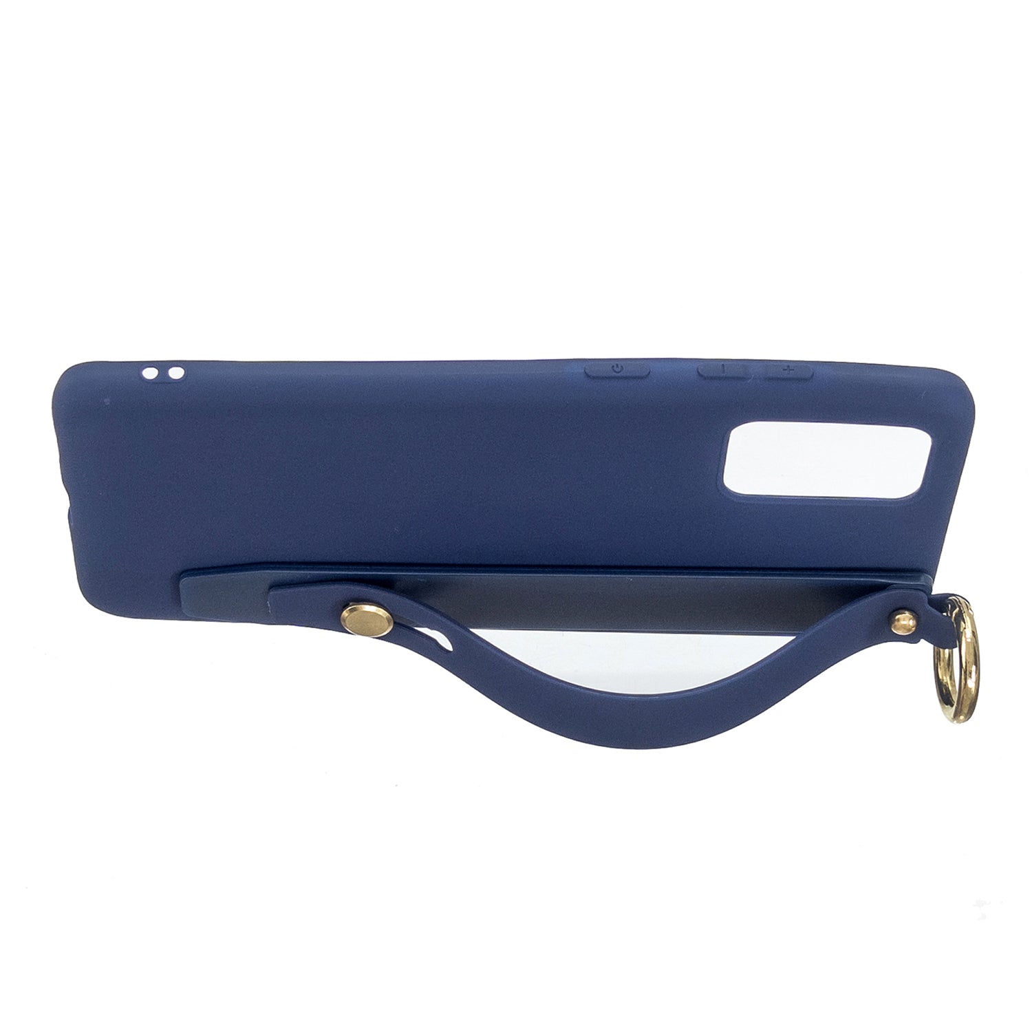 TPU Cell Phone Back Case with Wrist Strap Kickstand for Samsung Galaxy S20 Plus / S20 Plus 5G - Dark Blue TPU Cell Phone Back Case with Wrist Strap Kickstand for Samsung Galaxy S20 Plus / S20 Plus 5G - Dark Blue